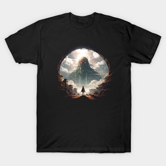 Attack on titan T-Shirt by The Dark Matter Art